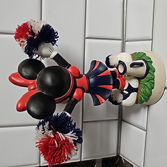 DISNEY Minnie Mouse Cheerleader Bobble Figurine - Picture 4 of 6